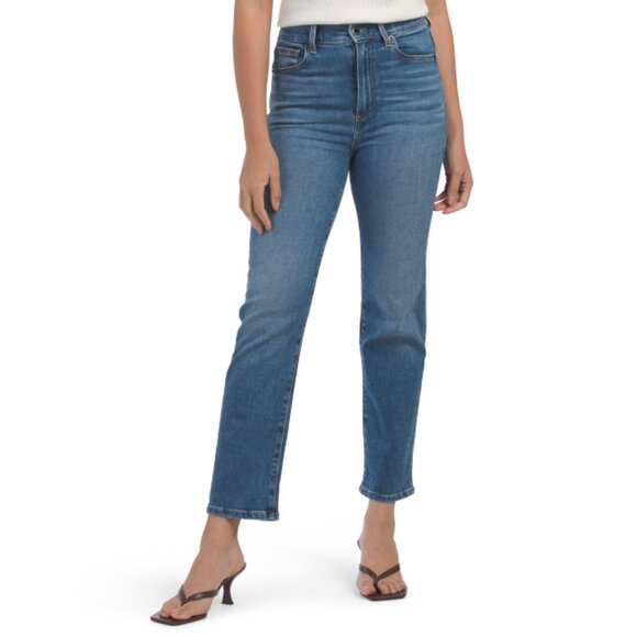 LE JEAN Medium Wash Made In Usa Sabine Straight Leg Jeans - Picture 1 of 2